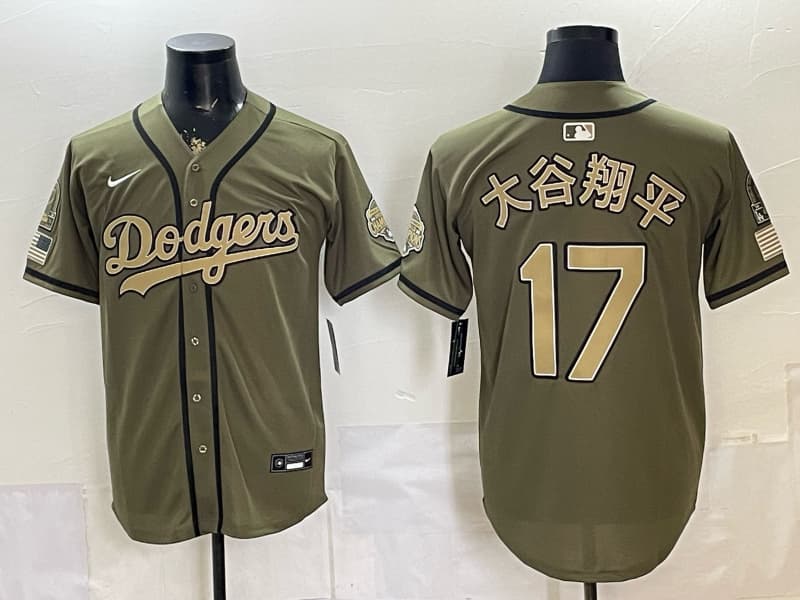 Los Angeles Dodgers 2026 Armed Forces Day Vapor Premier Limited Jersey -   All Stitched Shohei Ohtani 17
