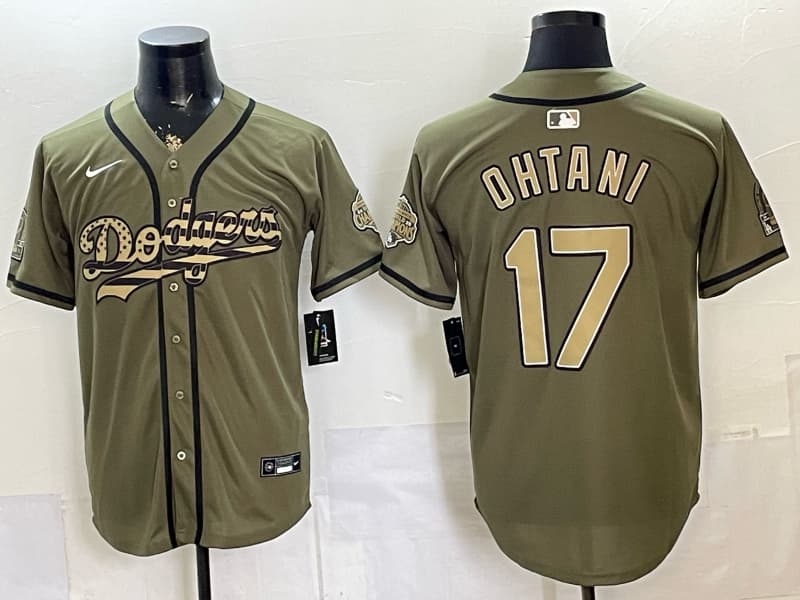 Los Angeles Dodgers 2026 Armed Forces Day Vapor Premier Limited Jersey - All Stitched Shohei Ohtani 17