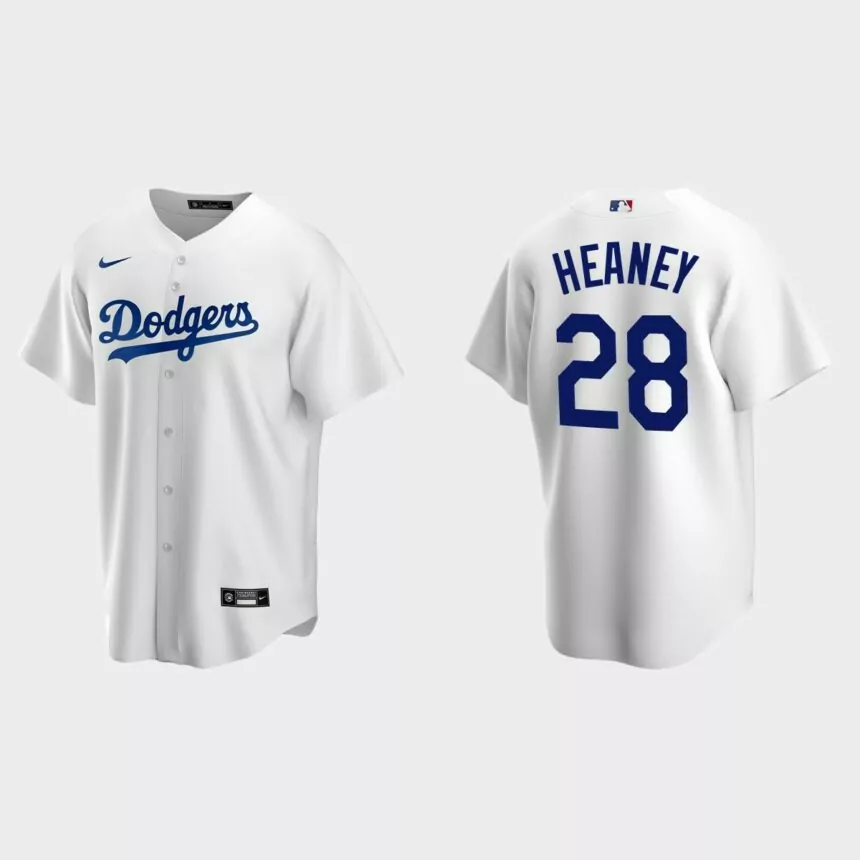 Los Angeles Dodgers Andrew Heaney Replica Home Jersey – White