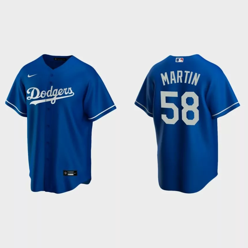 Los Angeles Dodgers Chris Martin Replica Alternate Jersey – Royal