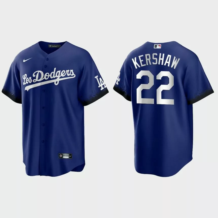 Los Angeles Dodgers Clayton Kershaw 2021 City Connect Replica Jersey – Royal