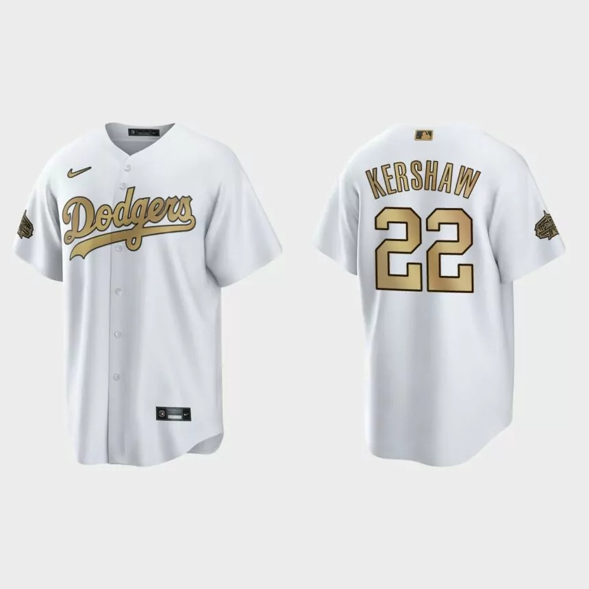 Los Angeles Dodgers Clayton Kershaw 2022 MLB All-Star Game Replica Jersey – White