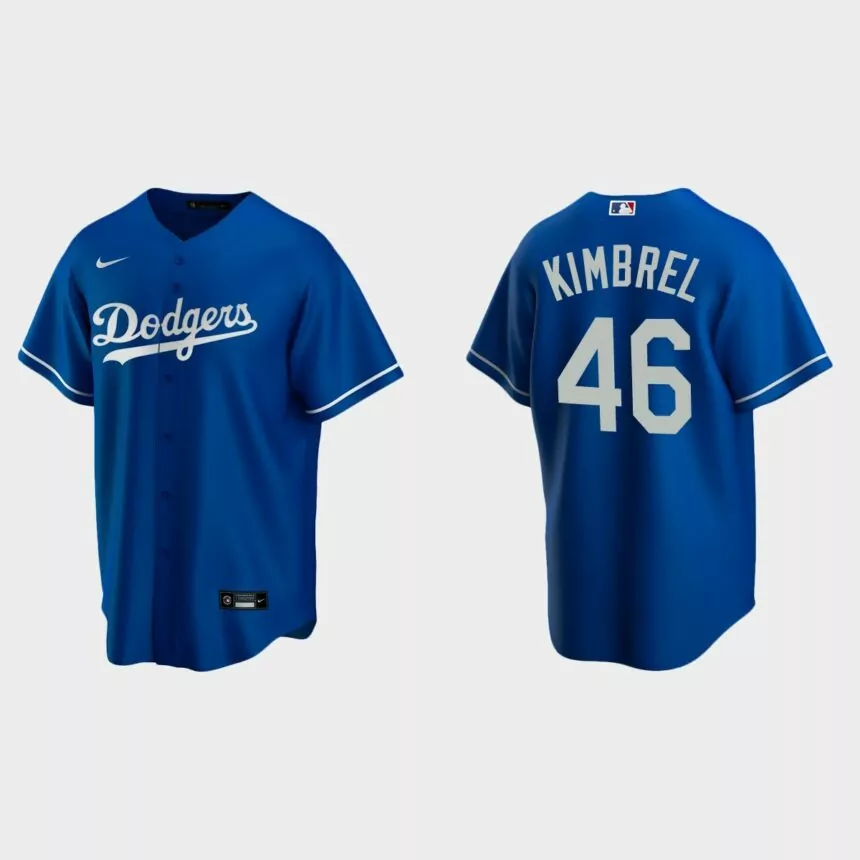 Los Angeles Dodgers Craig Kimbrel Replica Alternate Jersey – Royal