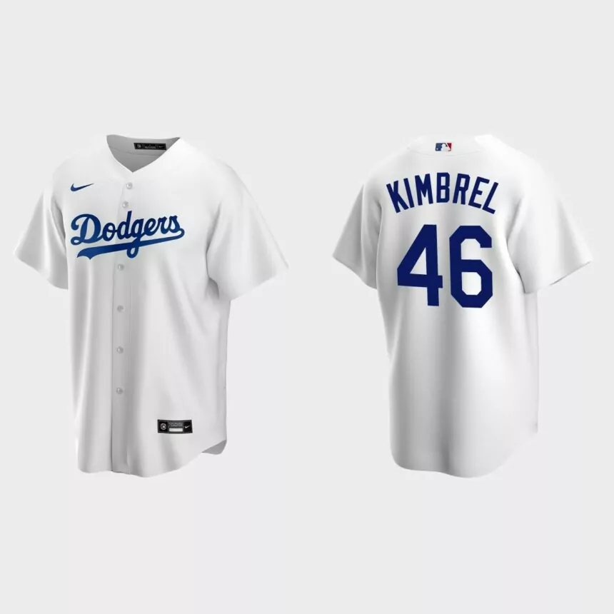 Los Angeles Dodgers Craig Kimbrel Replica Home Jersey – White