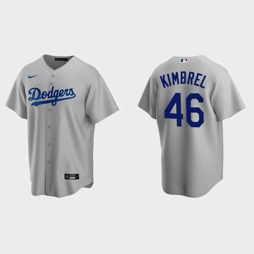 Los Angeles Dodgers Craig Kimbrel Replica Road Jersey – Gray