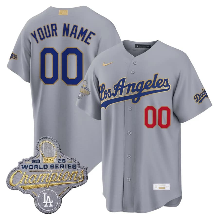 Los Angeles Dodgers Custom Jersey -  All Stitched
