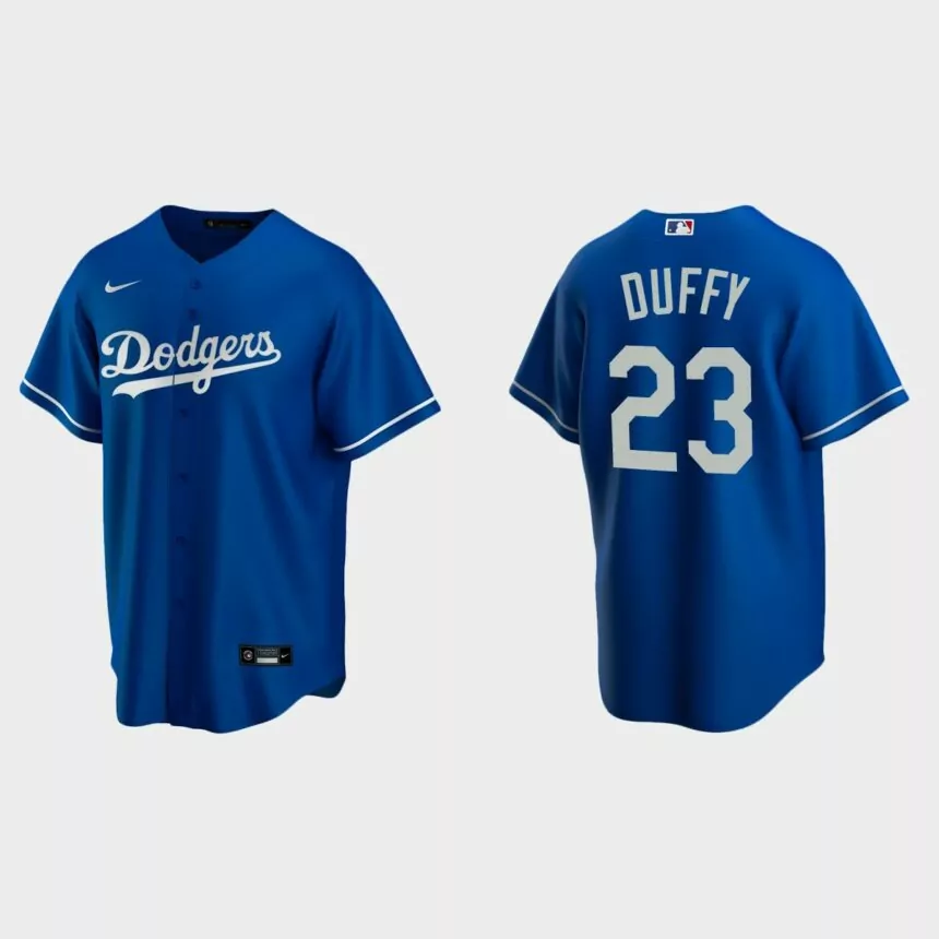 Los Angeles Dodgers Danny Duffy Replica Alternate Jersey – Royal
