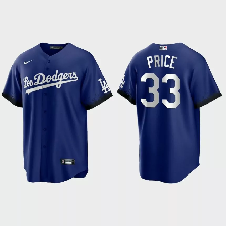 Los Angeles Dodgers David Price 2021 City Connect Replica Jersey – Royal