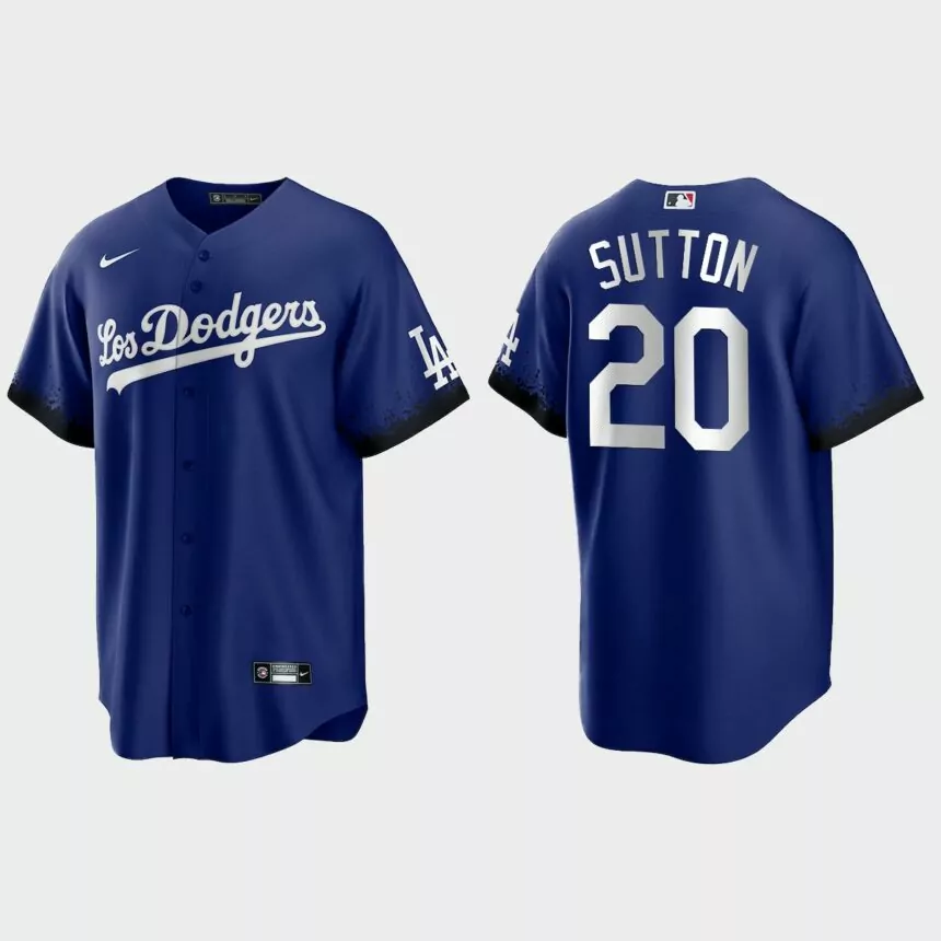 Los Angeles Dodgers Don Sutton 2021 City Connect Replica Jersey – Royal