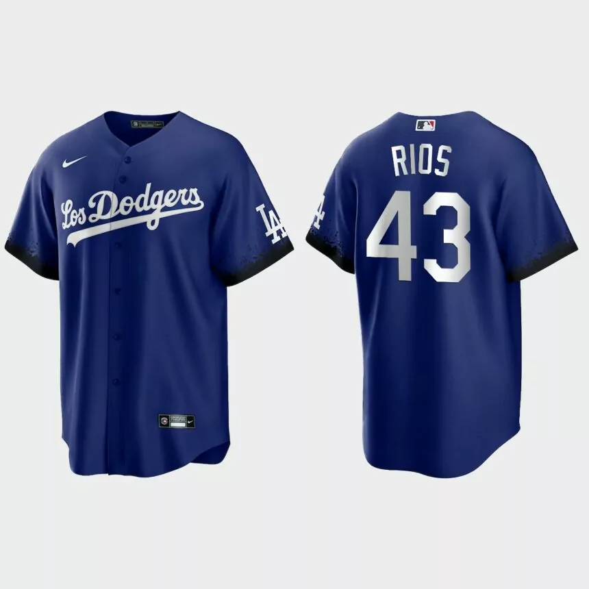 Los Angeles Dodgers Edwin Rios 2021 City Connect Replica Jersey – Royal