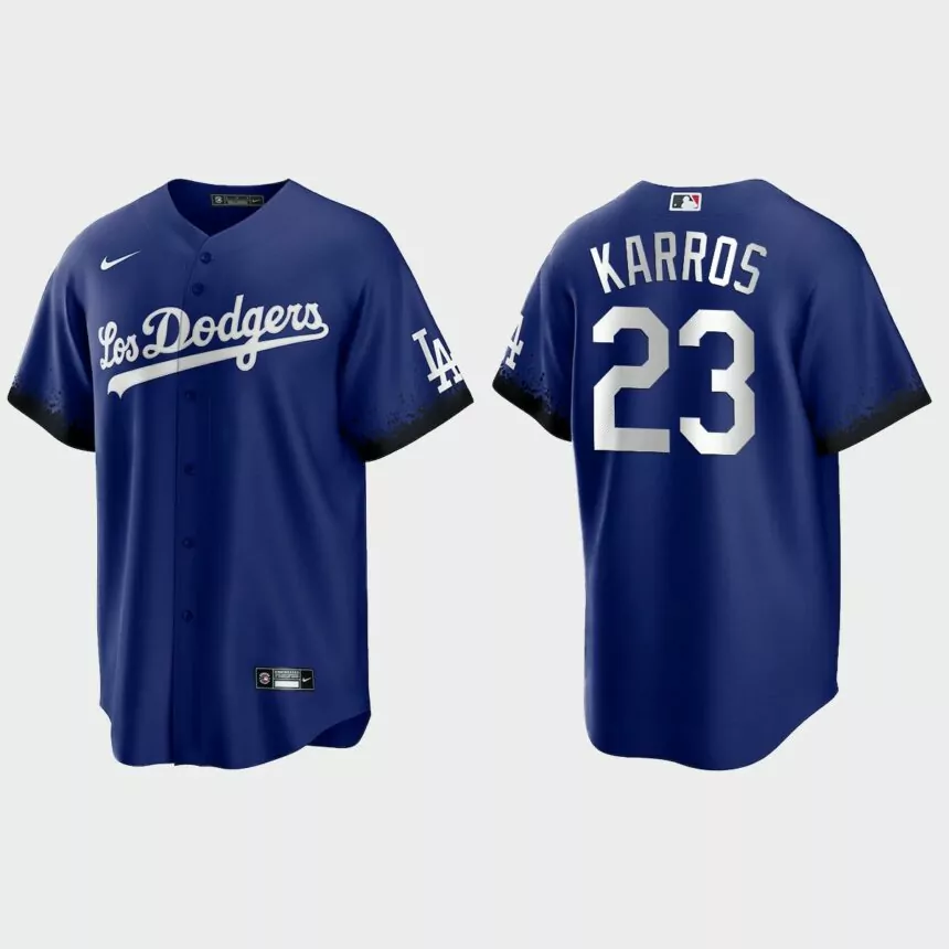 Los Angeles Dodgers Eric Karros 2021 City Connect Replica Jersey – Royal