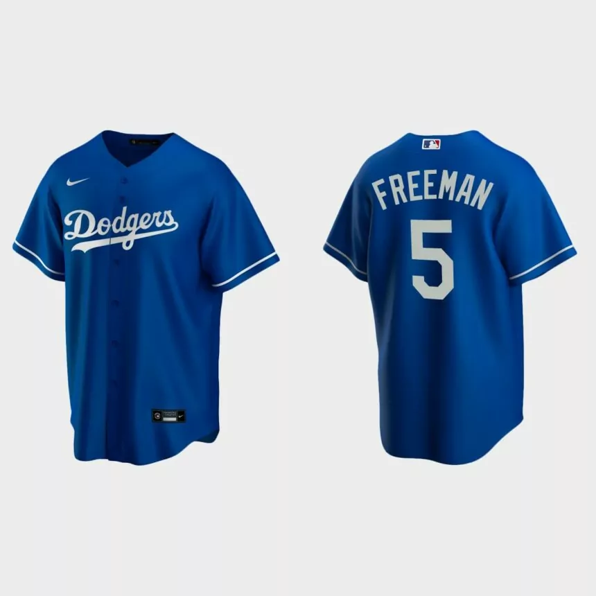 Los Angeles Dodgers Freddie Freeman Replica Alternate Jersey – Royal
