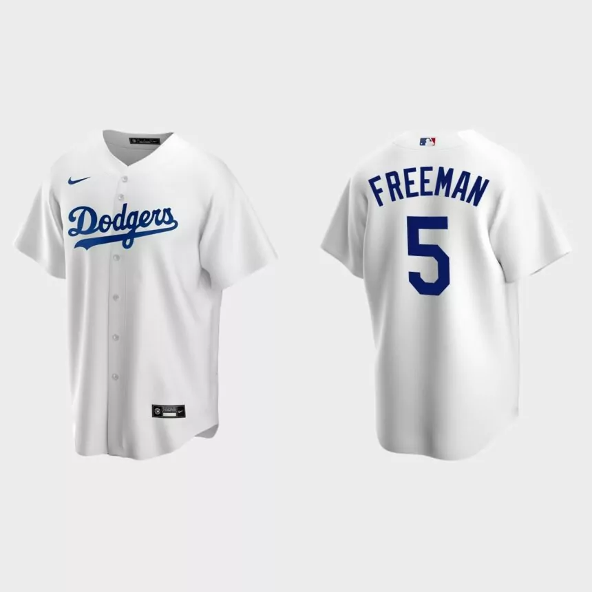 Los Angeles Dodgers Freddie Freeman Replica Home Jersey – White