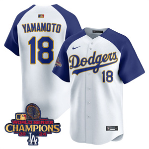 Los Angeles Dodgers Gold 2025 Jersey - All Stitched Alternate Yamamoto 18