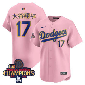 Los Angeles Dodgers Gold 2025 Jersey - All Stitched Cherry Blossom Shohei Ohtani (Kanji) 17