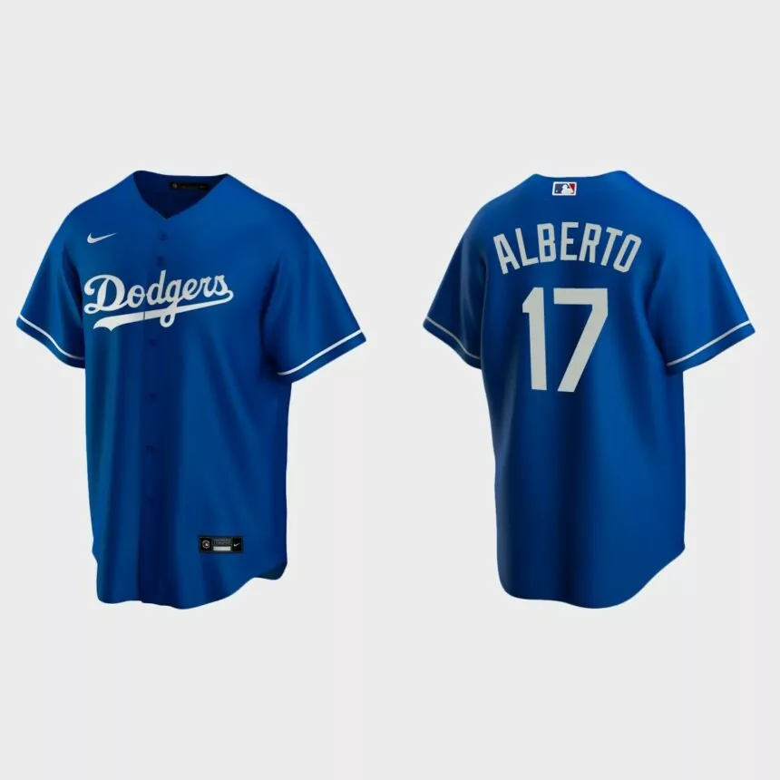 Los Angeles Dodgers Hanser Alberto Replica Alternate Jersey – Royal
