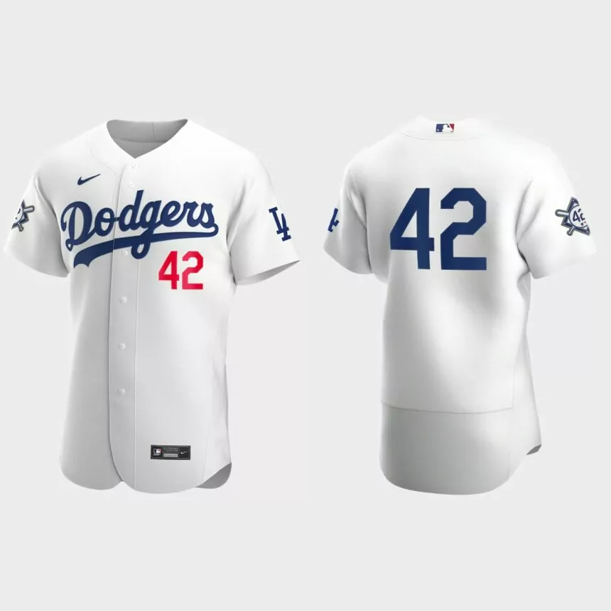 Los Angeles Dodgers Jackie Robinson Day Authentic Jersey – White