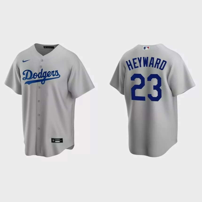 Los Angeles Dodgers Jason Heyward Replica Alternate Jersey – Gray