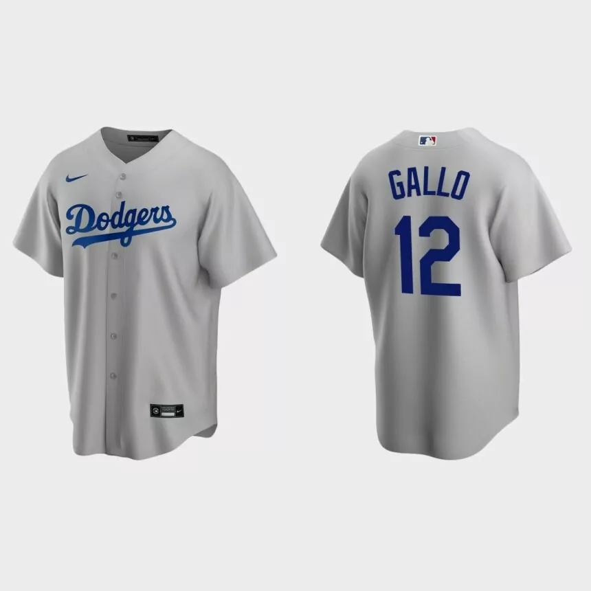 Los Angeles Dodgers Joey Gallo Replica Alternate Jersey – Gray