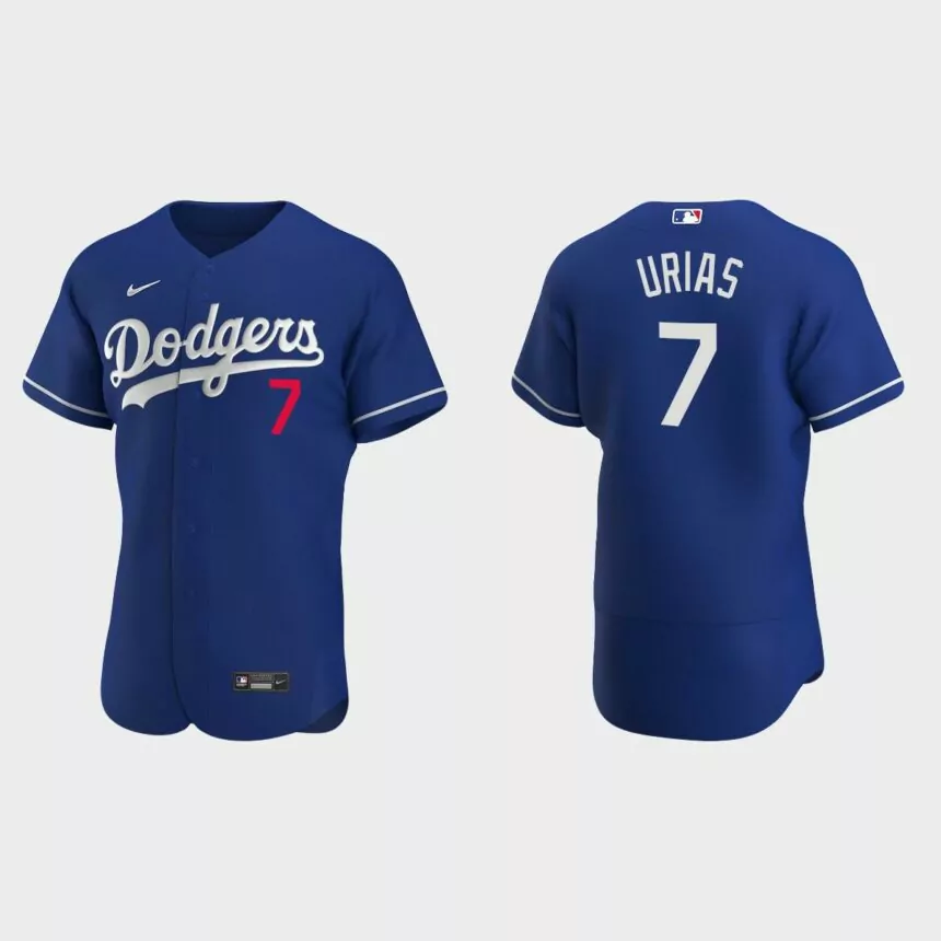 Los Angeles Dodgers Julio Urias #7 Royal Authentic 2020 Alternate Jersey