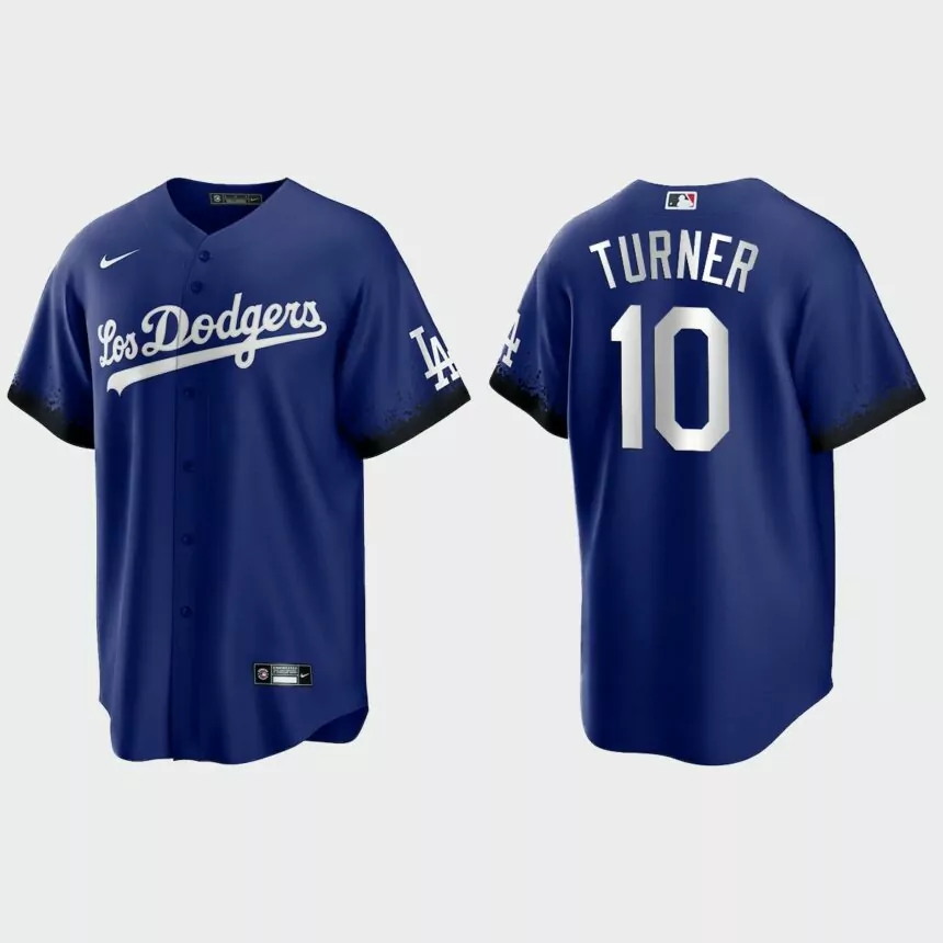 Los Angeles Dodgers Justin Turner 2021 City Connect Replica Jersey – Royal