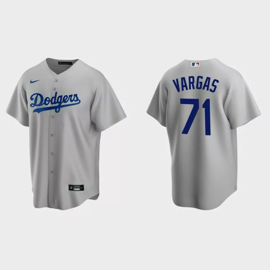 Los Angeles Dodgers Miguel Vargas Replica Alternate Jersey – Gray