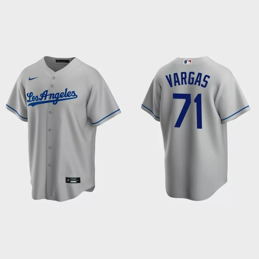 Los Angeles Dodgers Miguel Vargas Replica Road Jersey – Gray