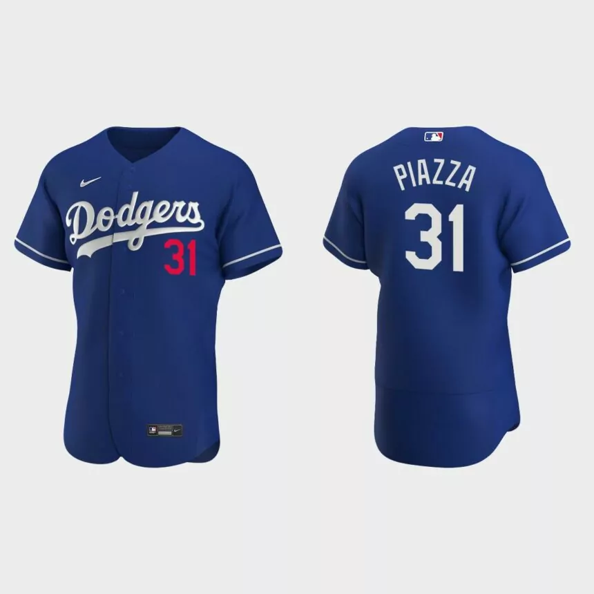 Los Angeles Dodgers Mike Piazza #31 Royal Authentic 2020 Alternate Jersey