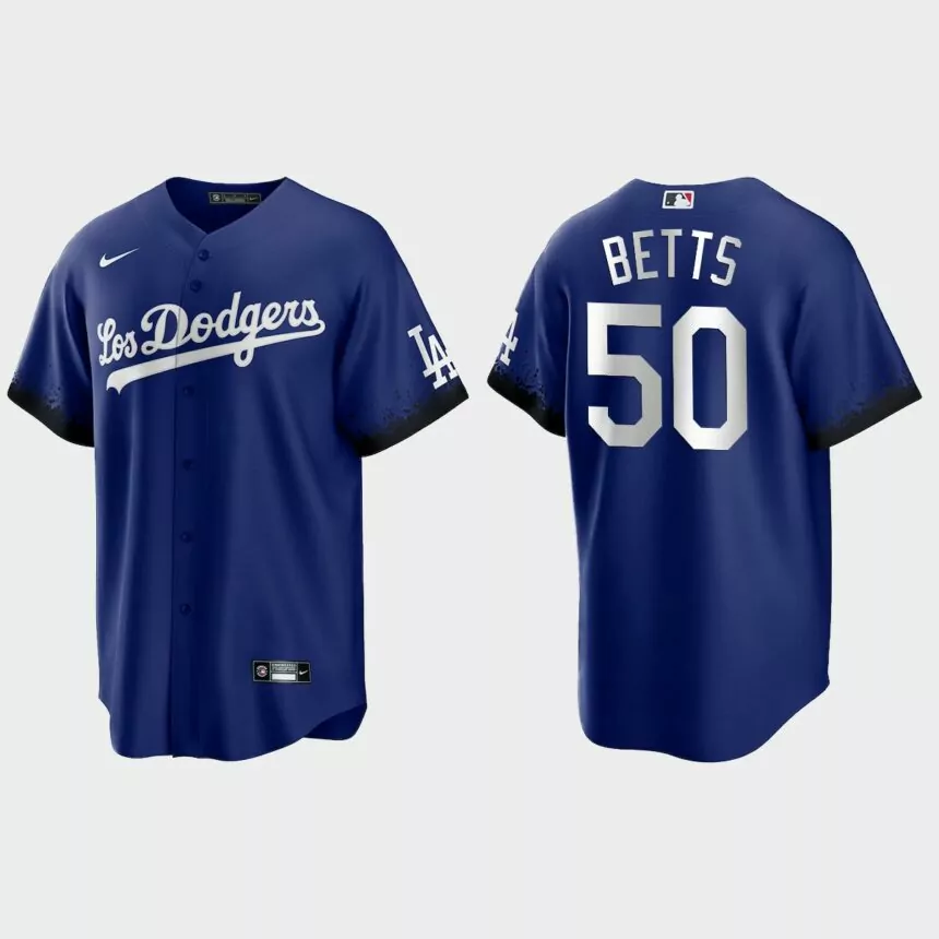 Los Angeles Dodgers Mookie Betts 2021 City Connect Replica Jersey – Royal