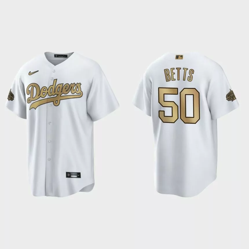 Los Angeles Dodgers Mookie Betts 2022 MLB All-Star Game Replica Jersey – White