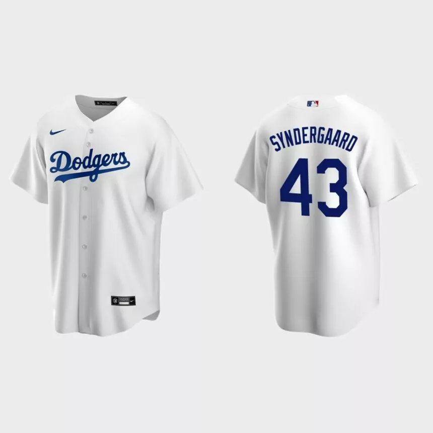 Los Angeles Dodgers Noah Syndergaard Replica Home Jersey – White