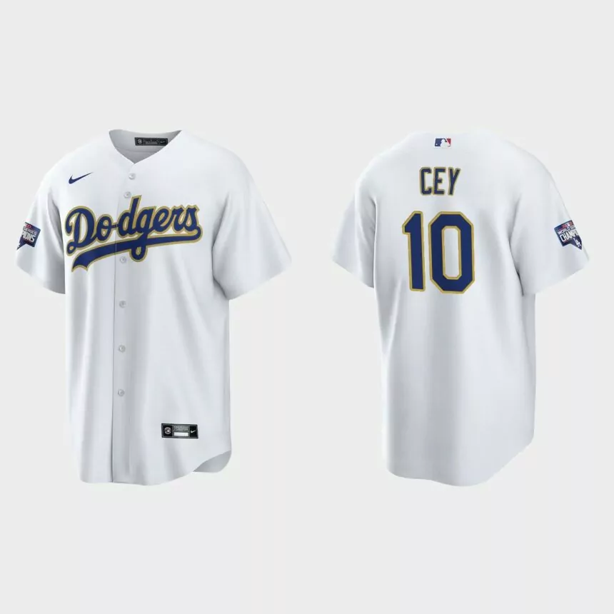 Los Angeles Dodgers Ron Cey 2021 Gold Program White Gold Replica Jersey