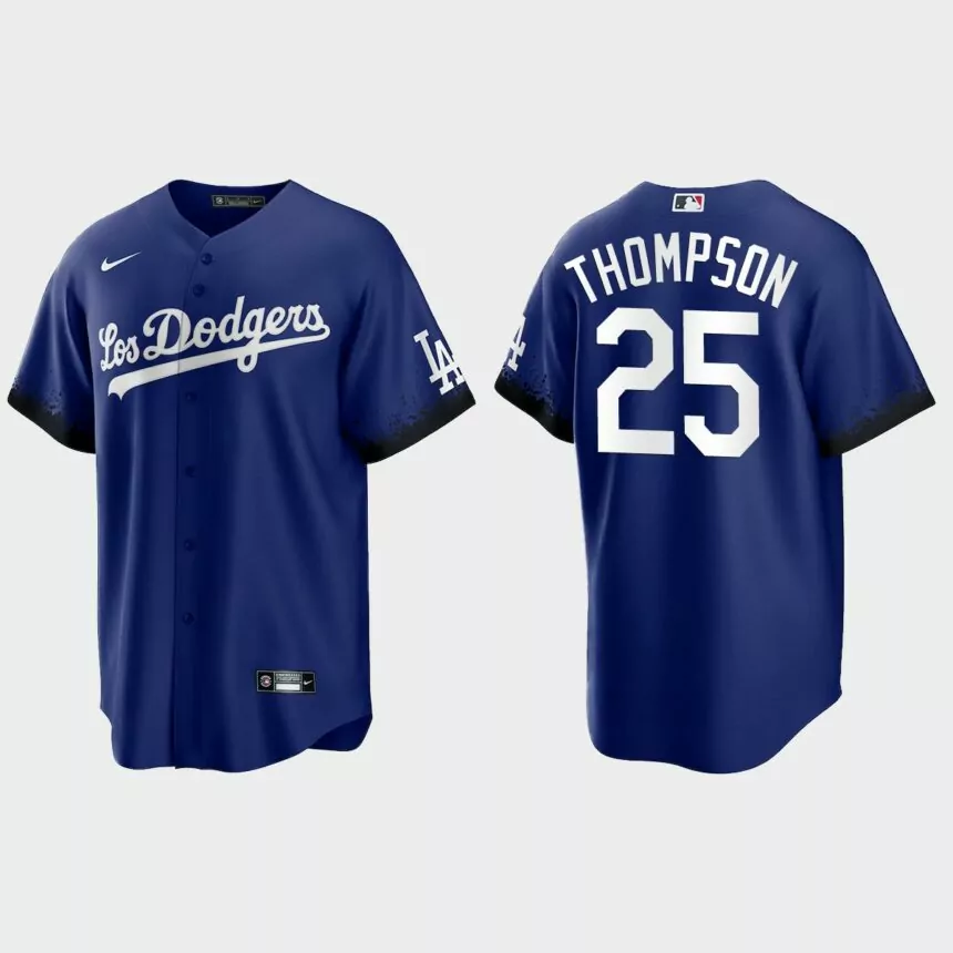 Los Angeles Dodgers Trayce Thompson City Connect Replica Jersey – Royal