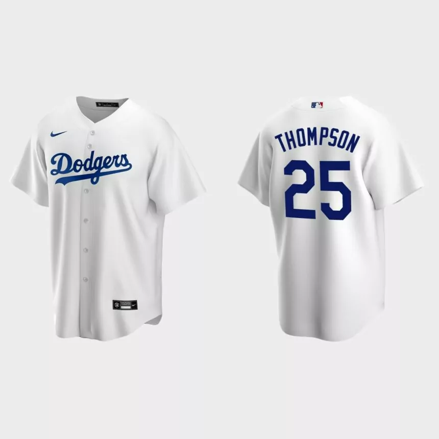 Los Angeles Dodgers Trayce Thompson Replica Home Jersey – White