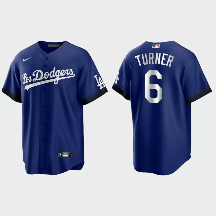 Los Angeles Dodgers Trea Turner 2021 City Connect Replica Jersey – Royal