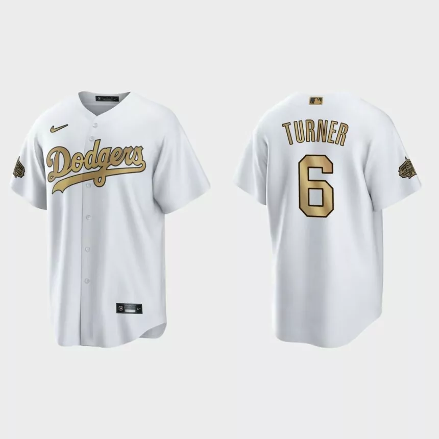 Los Angeles Dodgers Trea Turner 2022 MLB All-Star Game Replica Jersey – White