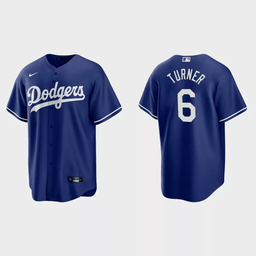 Los Angeles Dodgers Trea Turner Replica Alternate Jersey – Royal