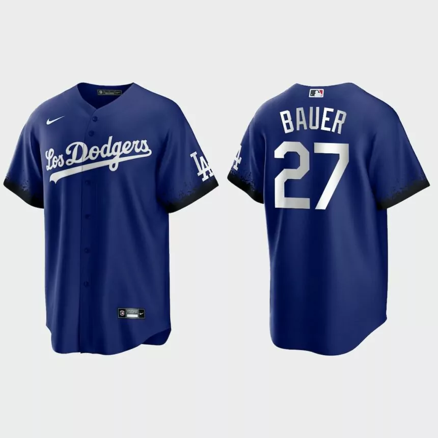 Los Angeles Dodgers Trevor Bauer 2021 City Connect Replica Jersey – Royal
