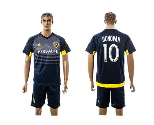 Los Angeles Galaxy #10 Donovan Away Soccer Club Jersey