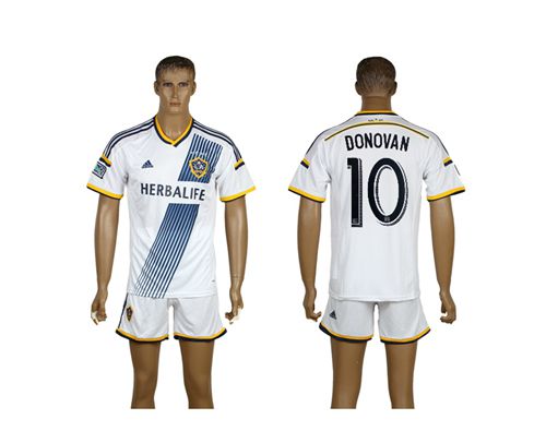 Los Angeles Galaxy #10 Donovan Home Soccer Club Jersey