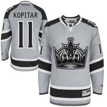 Los Angeles Kings #11 Anze Kopitar Grey 2014 Stadium Series Stitched NHL Jersey