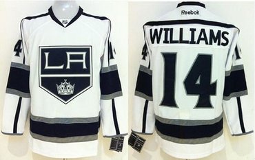 Los Angeles Kings #14 Justin Williams White Stitched NHL Jersey