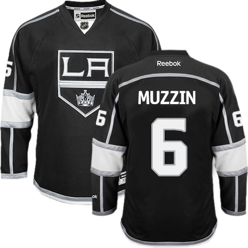 Los Angeles Kings #6 Jake Muzzin Black Stitched NHL Jersey