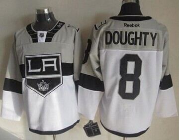 Los Angeles Kings #8 Drew Doughty White Grey 2015 Stadium Series Stitched NHL Jersey