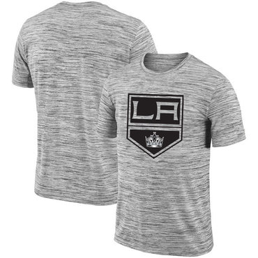 Los Angeles Kings 2018 Heathered Black Sideline Legend Velocity Travel Performance T-Shirt