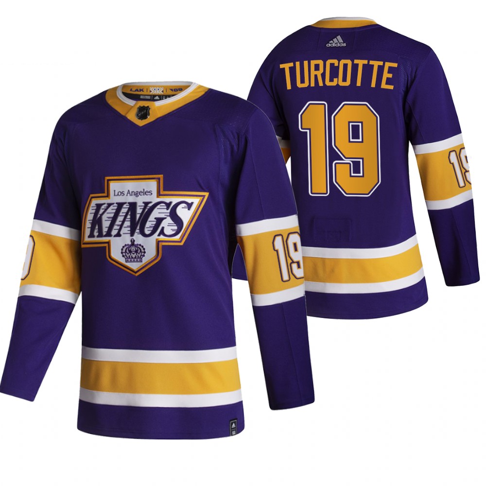 Los Angeles Kings 2021 Reverse Retro Alex Turcotte Purple Jersey Special Edition
