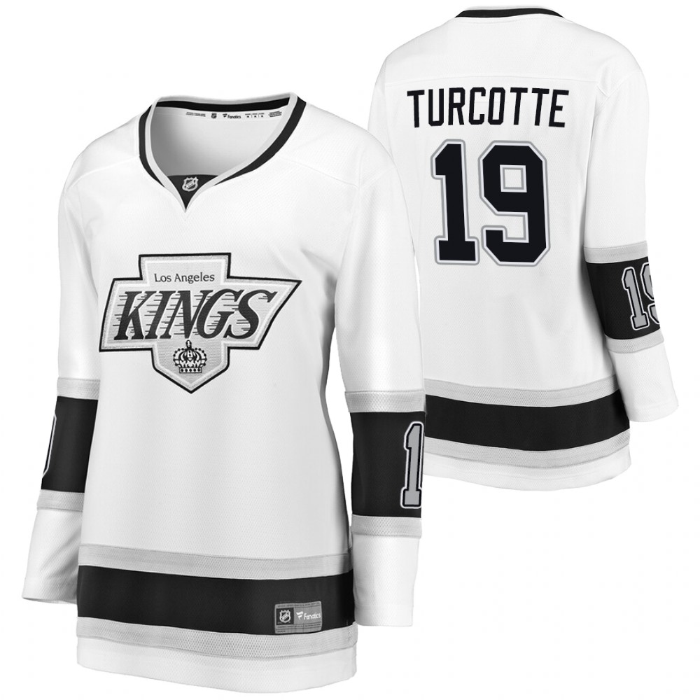 Los Angeles Kings Alex Turcotte Women White Heritage Classic Jersey