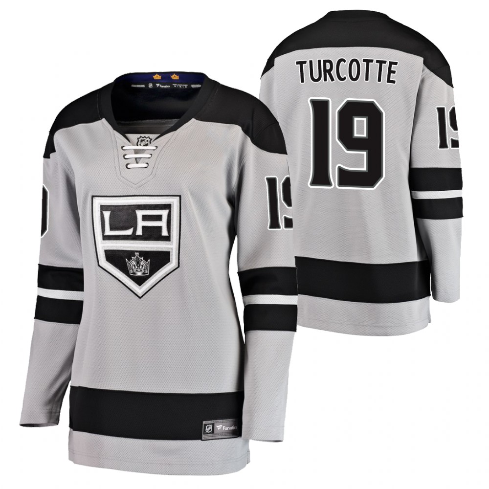 Los Angeles Kings Alex Turcotte Women sliver Alternate Jersey