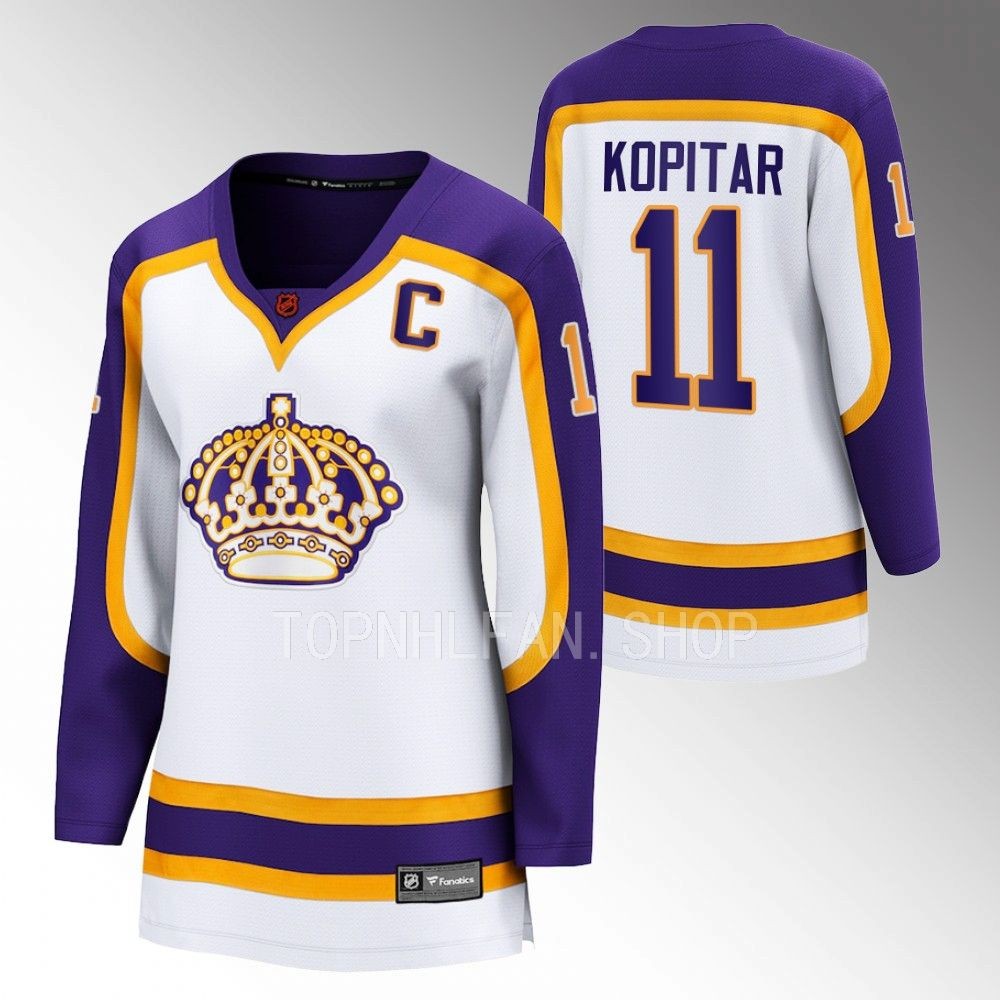 Los Angeles Kings Anze Kopitar Women White 2022 Special Edition 2.0 Jersey