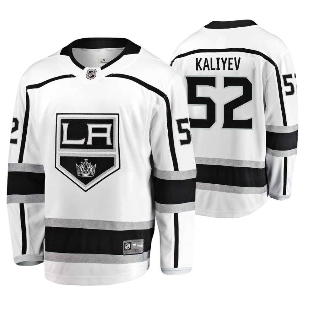 Los Angeles Kings Arthur Kaliyev Men's Away Breakaway Player Jersey